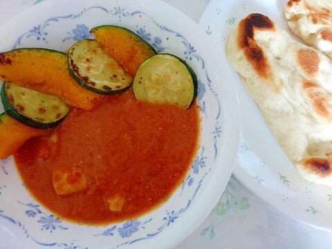 バターチキンカレー☆グリル野菜添え